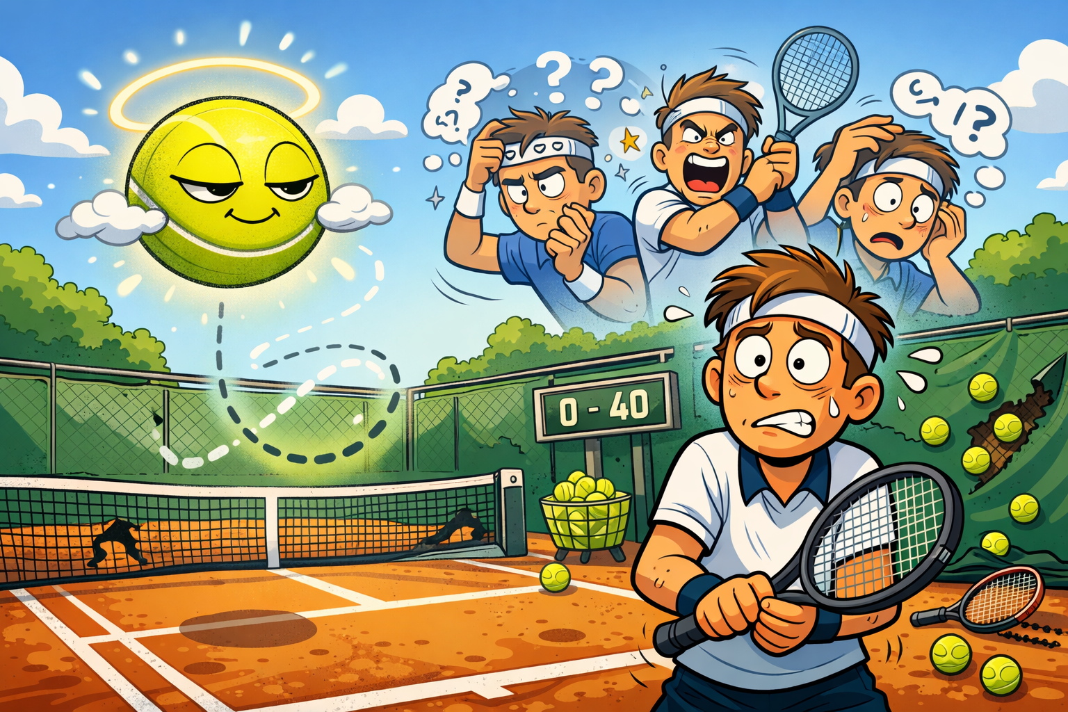 L'incubo del tennista: la palla lenta