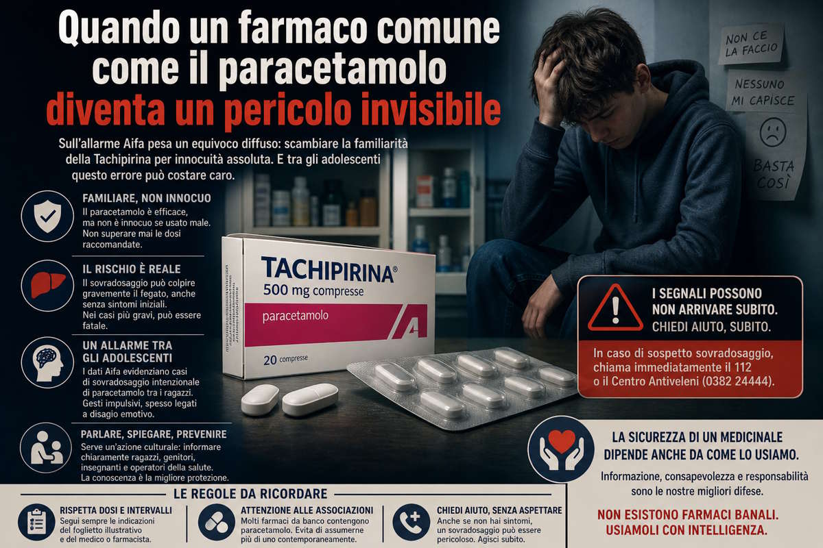 Quando un farmaco comune come il paracetamolo diventa un pericolo invisibile