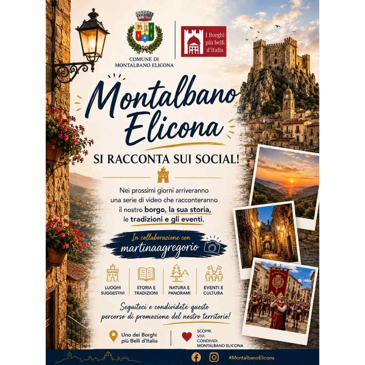 Montalbano Elicona (ME) - Al via il nuovo progetto di promozione digitale del territorio