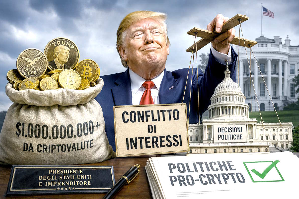 Trump, il presidente delle criptovalute: oltre un miliardo di dollari incassato mentre governa gli Stati Uniti... e la Casa Bianca pretende che non ci sia alcun conflitto d'interessi
